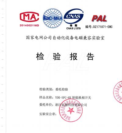 YDK-SPC-HX國(guó)家電網(wǎng)-EMC報(bào)告
